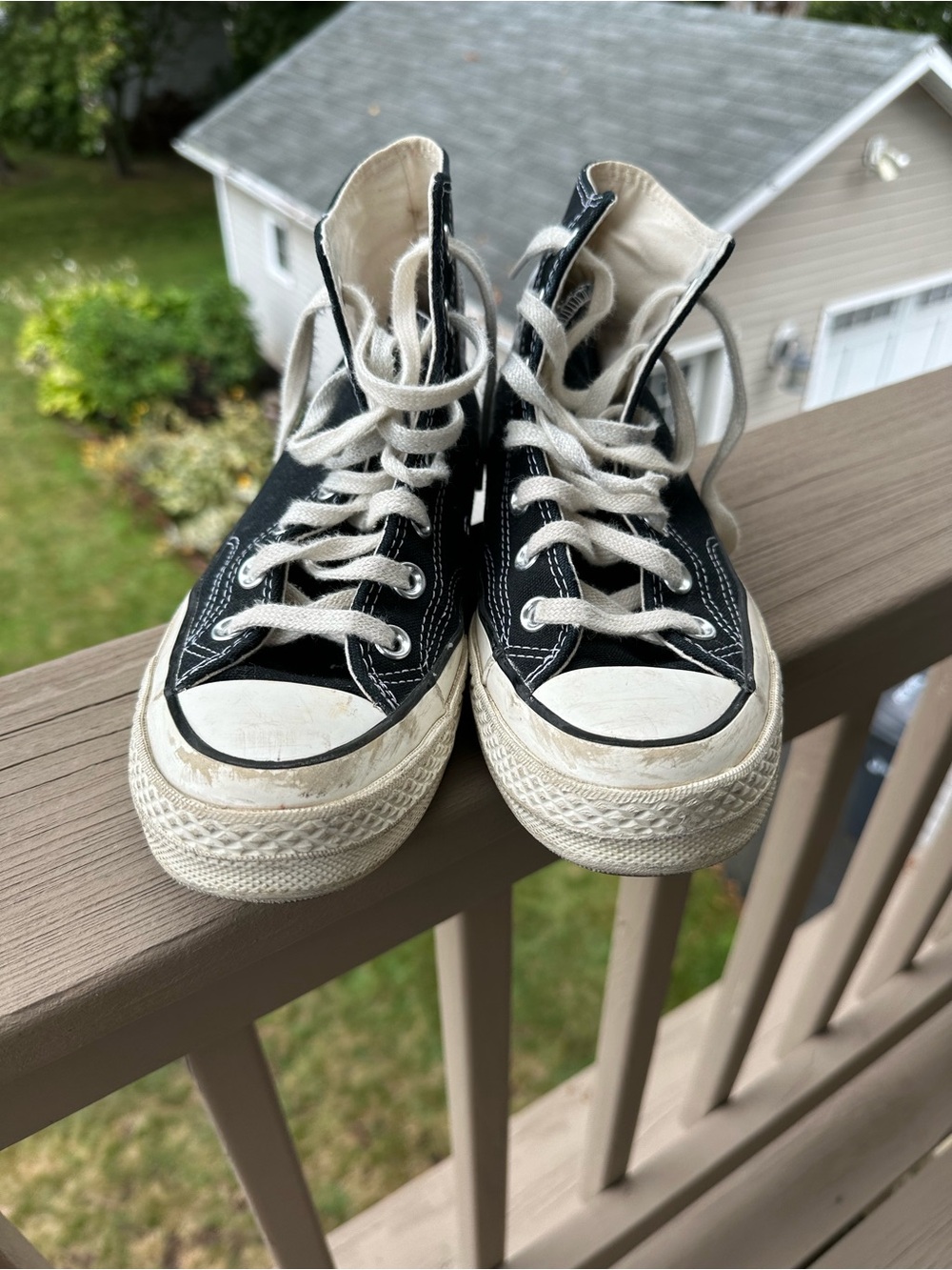 Converse Chuck Taylor's  Black High-Top Canvas Sneakers  women's size 7